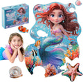 Mermaid Treasure Hunt Jumbo Floor Puzzle 48 Piece Ocean Adventure for Kids Ages 3+