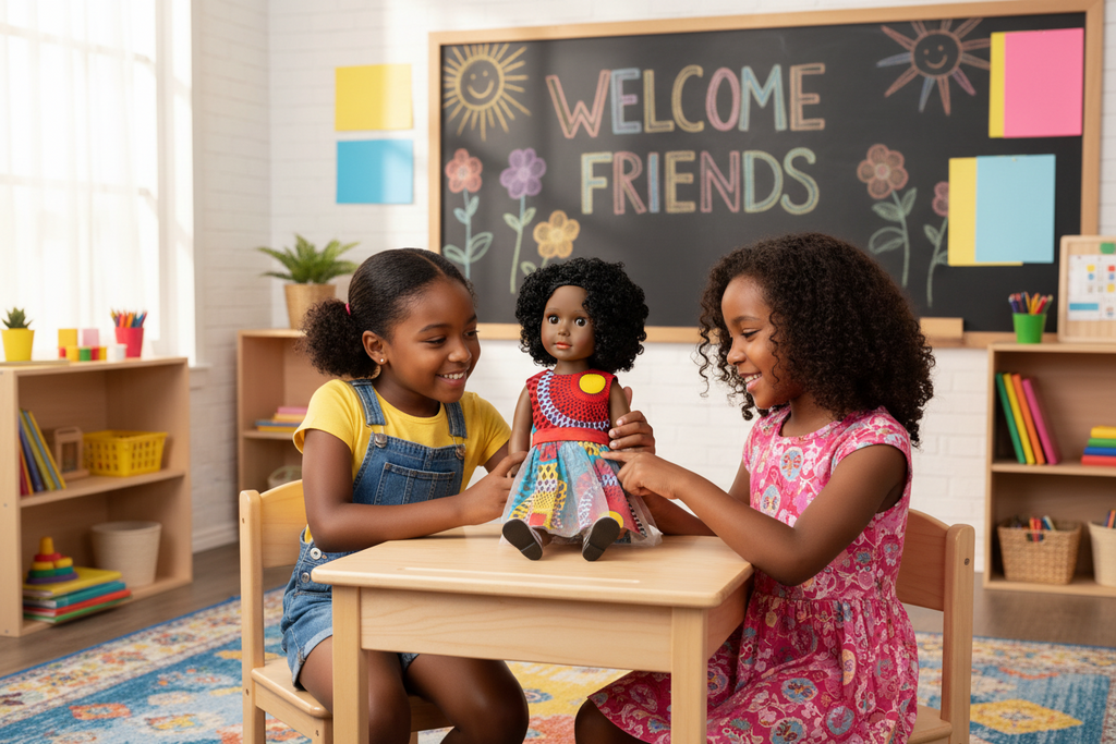 A Dark Brown Skin Tone Doll