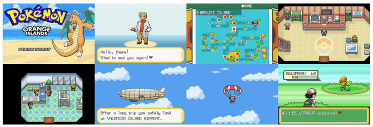 Pokemon Orange Islands GBA ROM Hack Video Game Custom Gameboy Advance Spanish