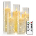 StarGlow LED Pillar Candles