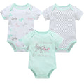 Kavkas Baby Girls Bodysuits 6/3 pcs/lot Summer Cotton Baby Clothes Short Sleeve Newborn body bebe 0-3 months Infant Clothing