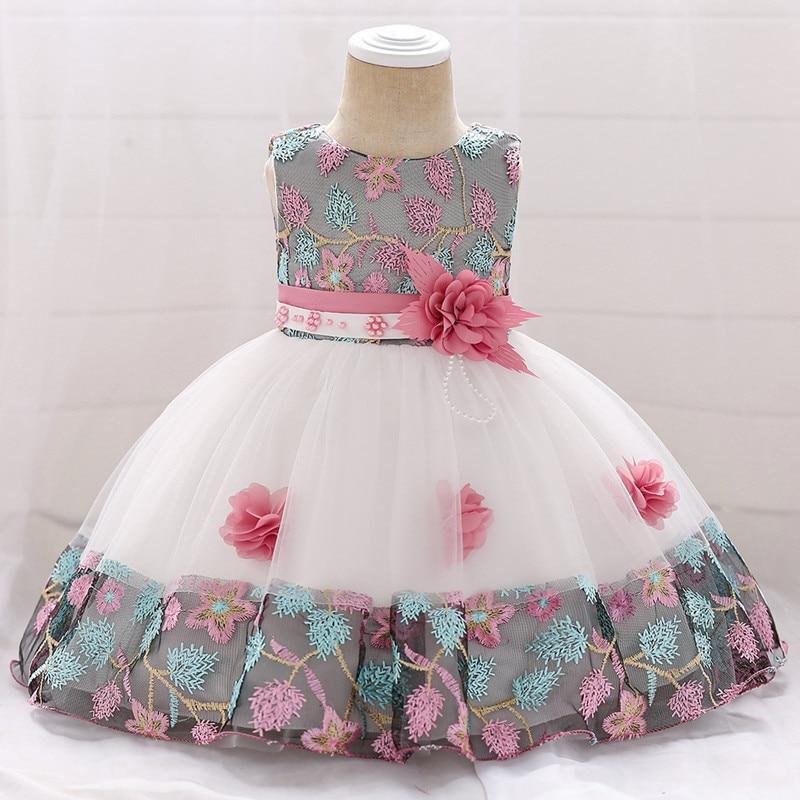 Luxury Elegant Handamde Girls Baby Dresses Lace Tulle Baptism Dresses for  Party and  Wedding Baby Clothing Dress