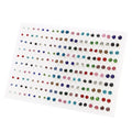 100pairs Acrylic Crystal Heart Star Moon Small Stud Earrings Set for
