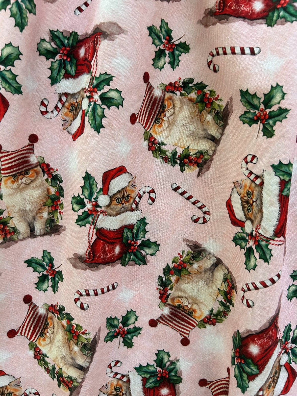Holiday Cats Midi Dress