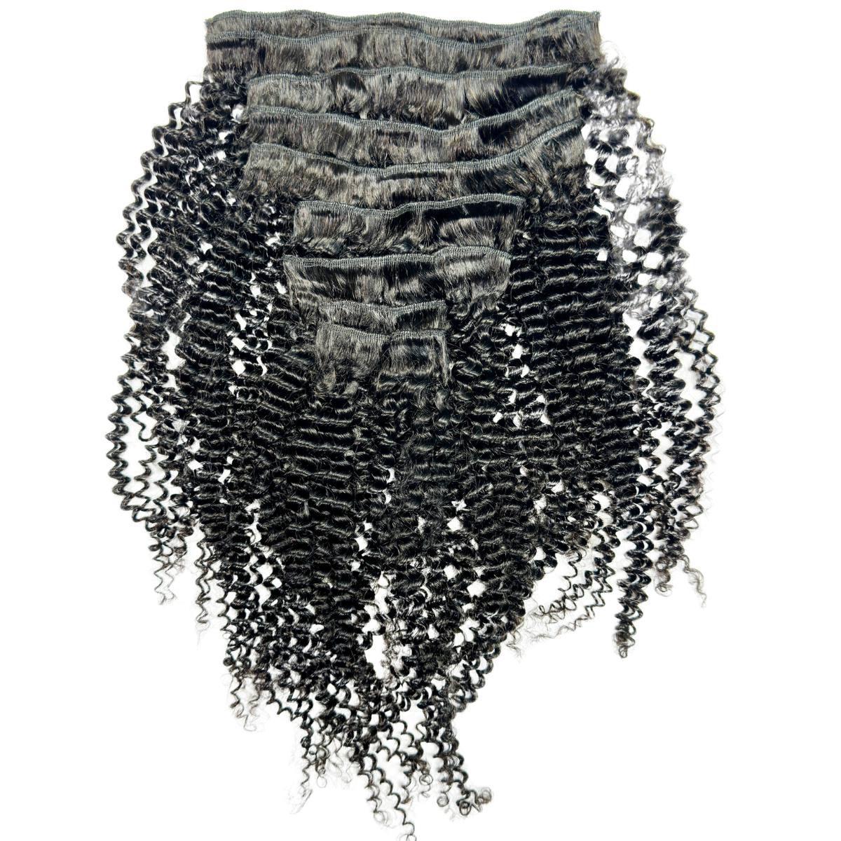 Jerry Curl Clip-In 100% Human Hair Extensions