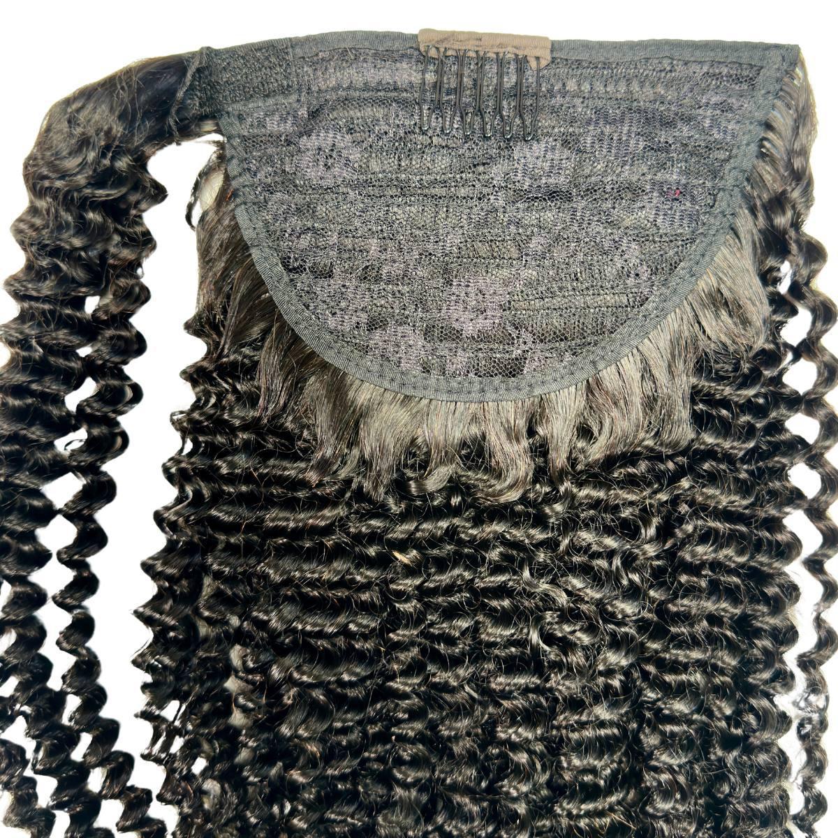 Jerry Curl 100% Human Hair Ponytail Extension