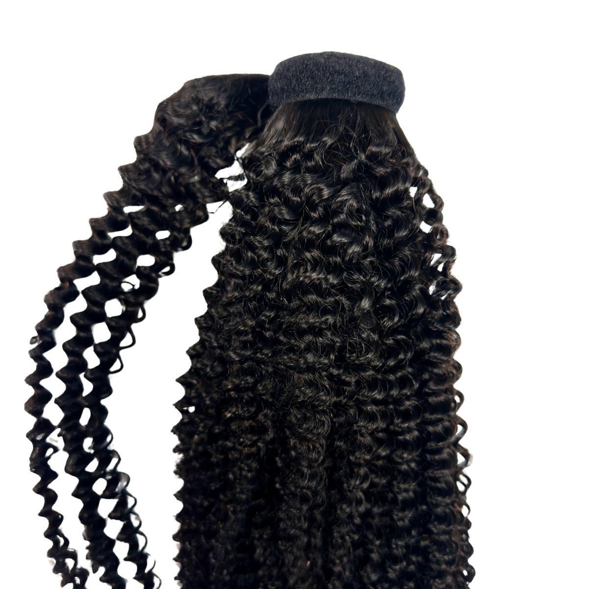 Jerry Curl 100% Human Hair Ponytail Extension