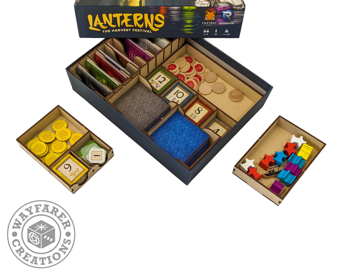 Lanterns Board Game Organizer Insert