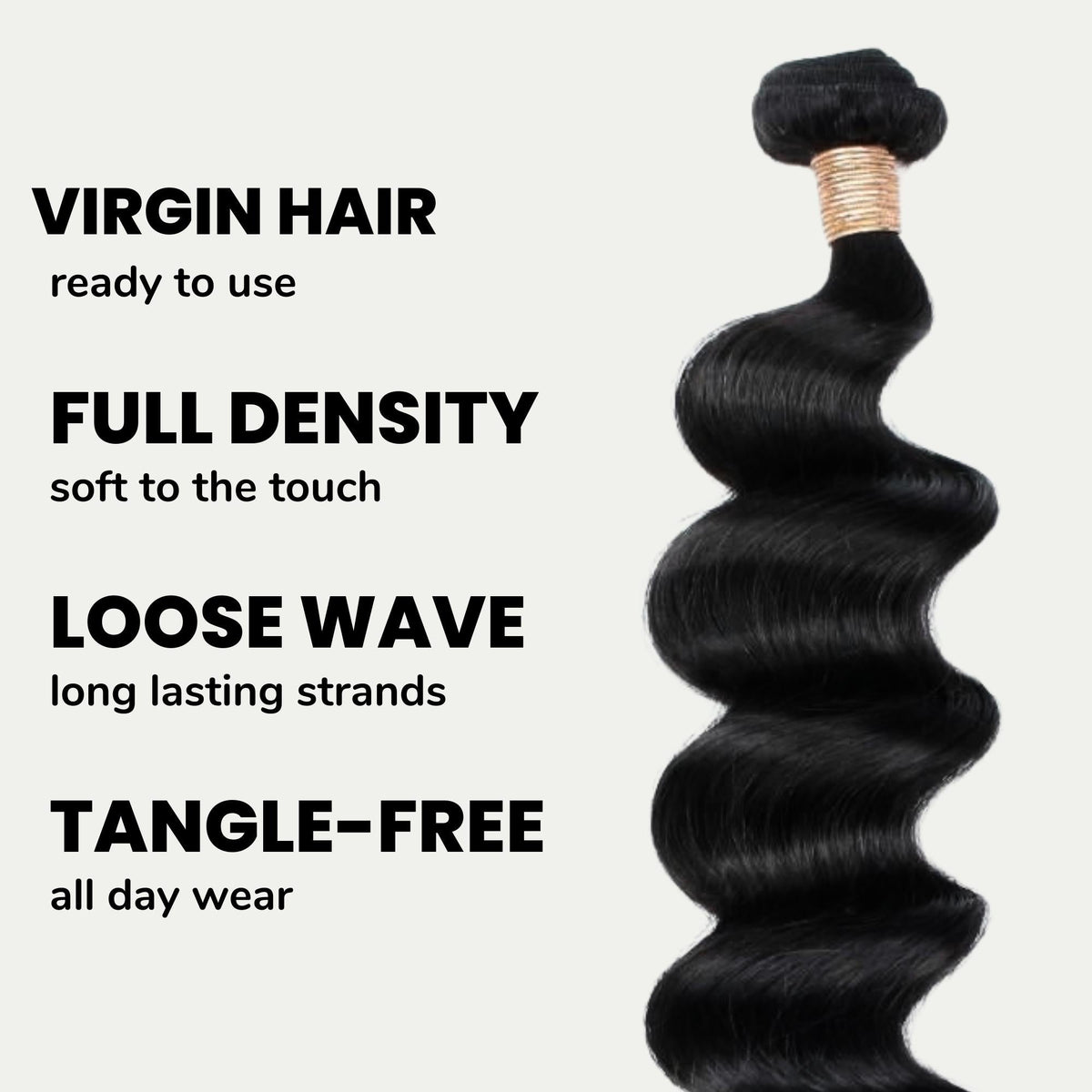 Loose Wave 100% Human Hair Bundles