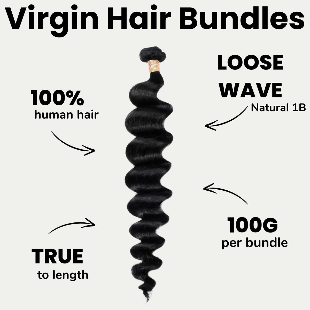 Loose Wave 100% Human Hair Bundles