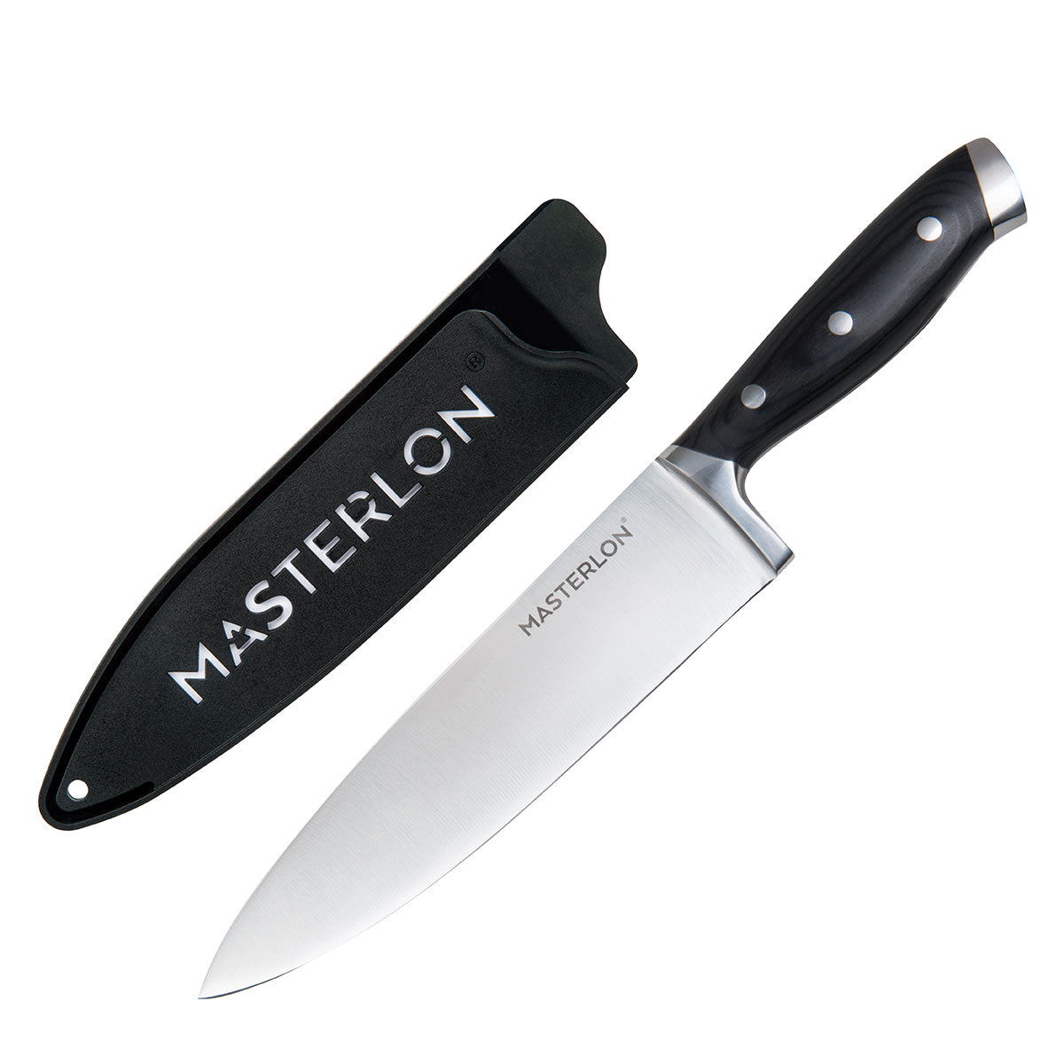 MASTERPAN Chef's Knife With Stainless Steel blade & Cover, 8" (20cm)