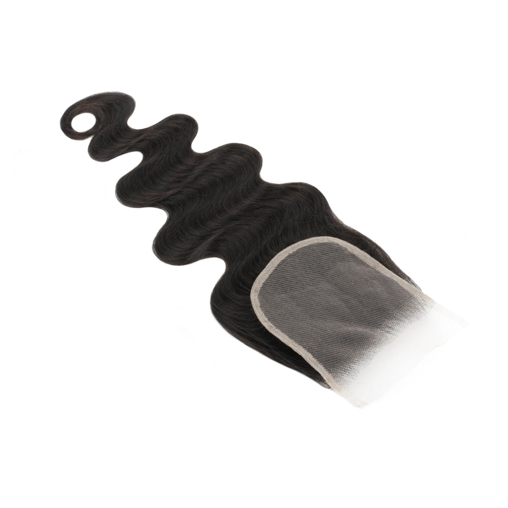 Malaysian Body Wave 4x4 Transparent Lace Human Hair Closure