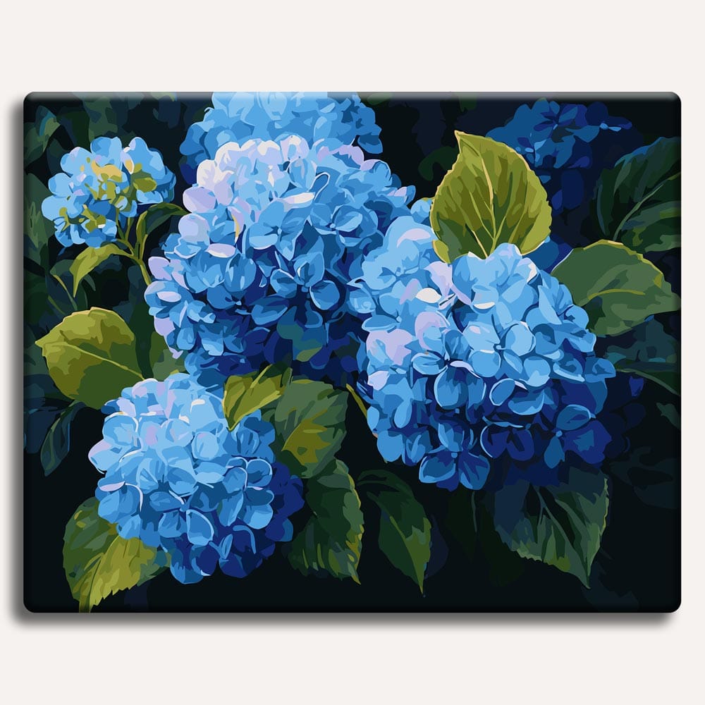 Blue Hydrangeas - Paint By Numbers Kit