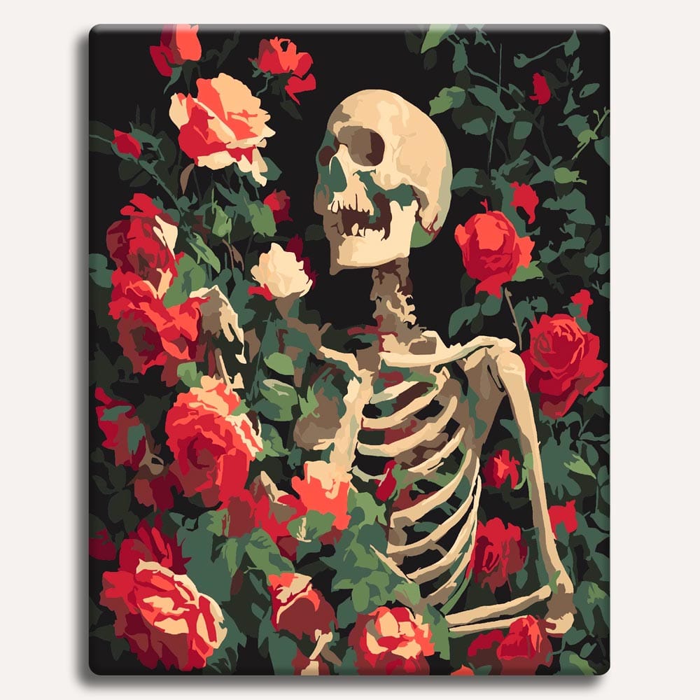Rose Skull - Paint By Numbers Kit