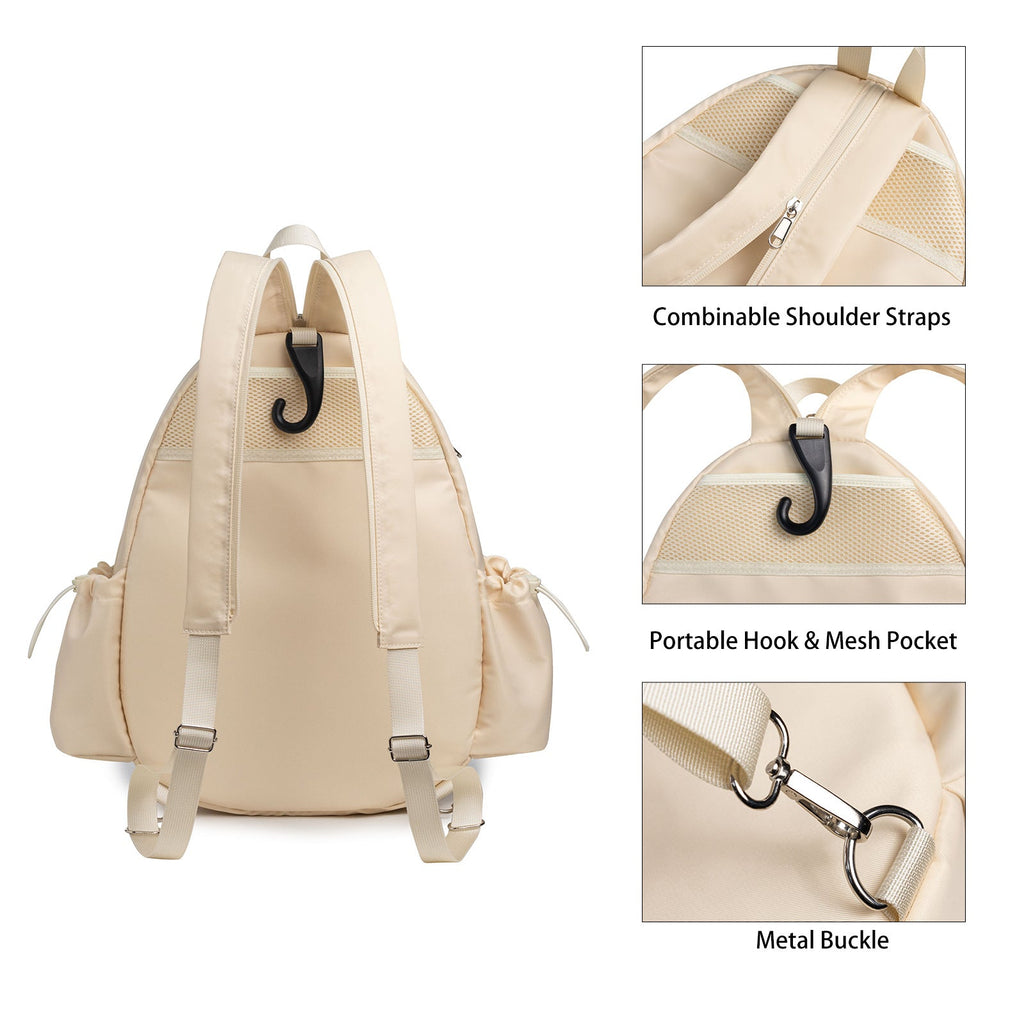 Crossbody lightweight multifunctional unisex waterproof tennis racket bag, tennis badminton backpack purse,