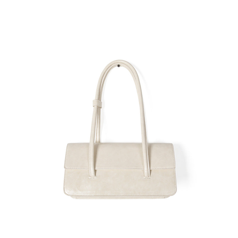 Women's Design Oil Wax Leather Underarm Advanced Texture Shoulder Bags