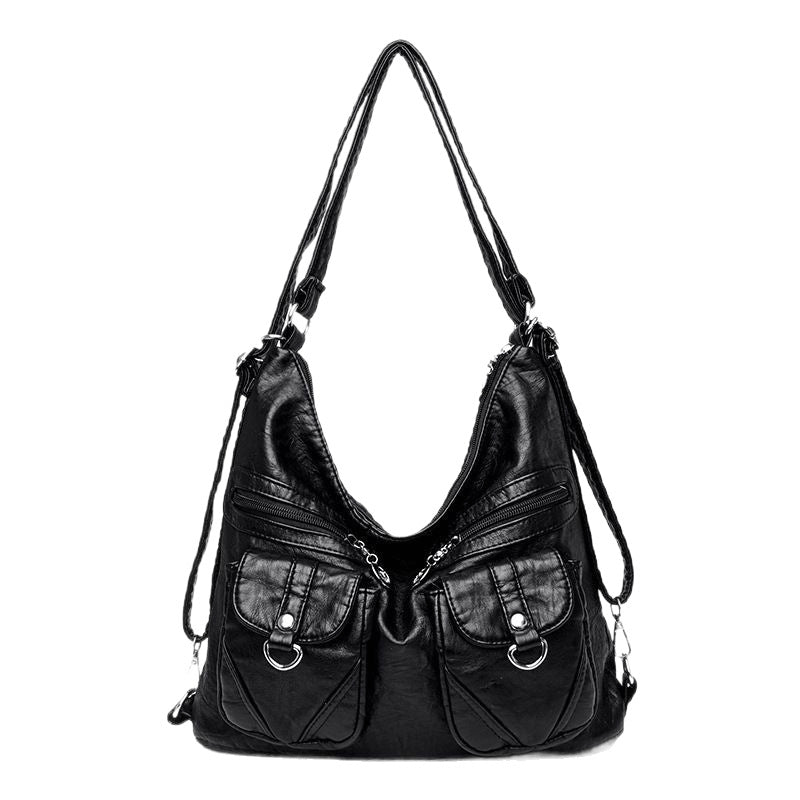 Women's Design Retro Large Capacity Washing Soft Crossbody Bags