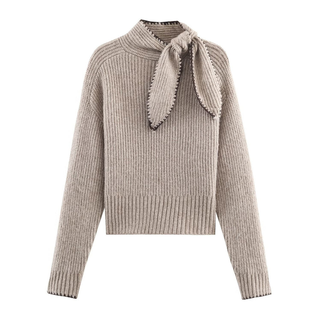 Sweet Bow Detail Knit Sweater