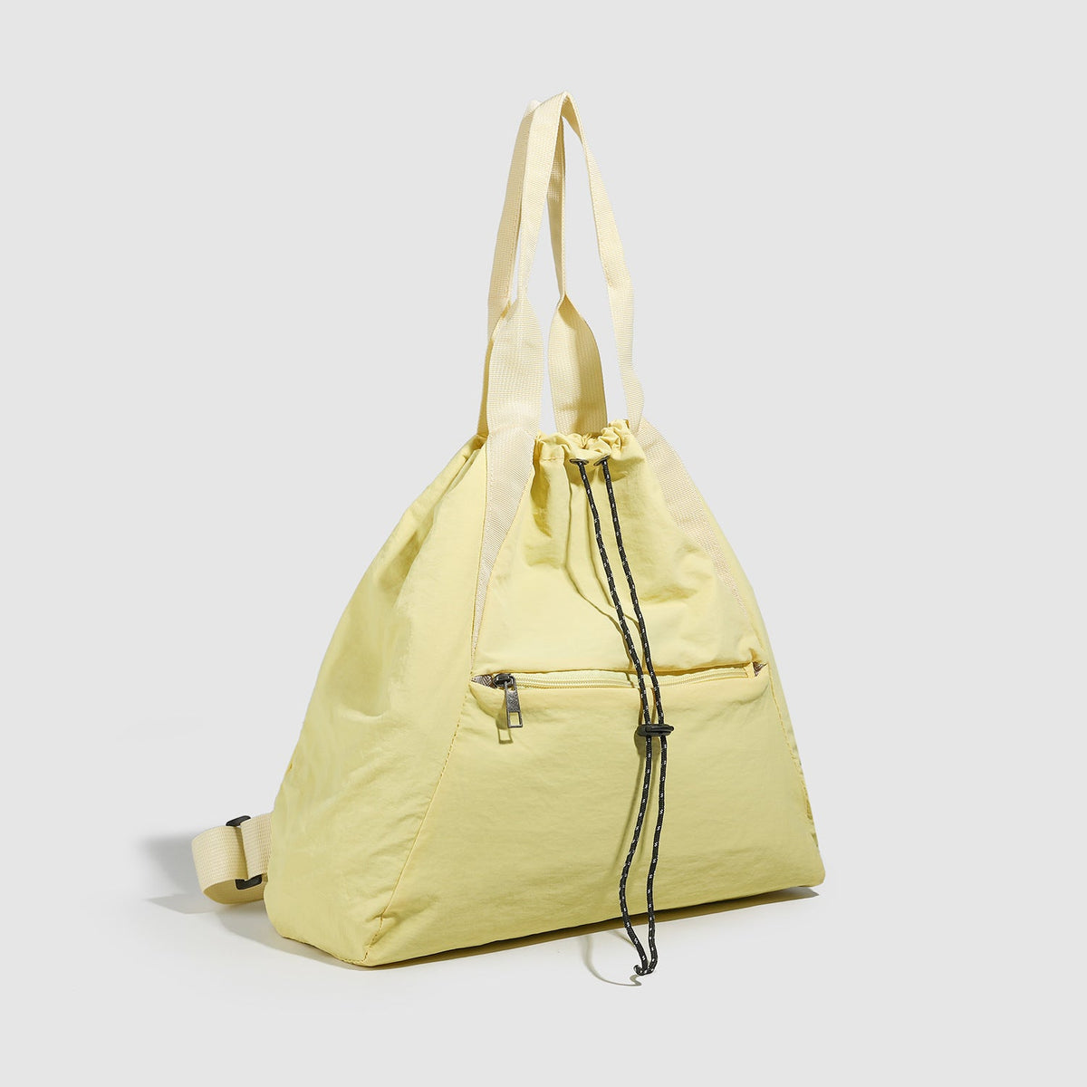 Yellow Drawstring Backpack Purse – Travel Large Capacity Backpack for Students Shoulder Handbag