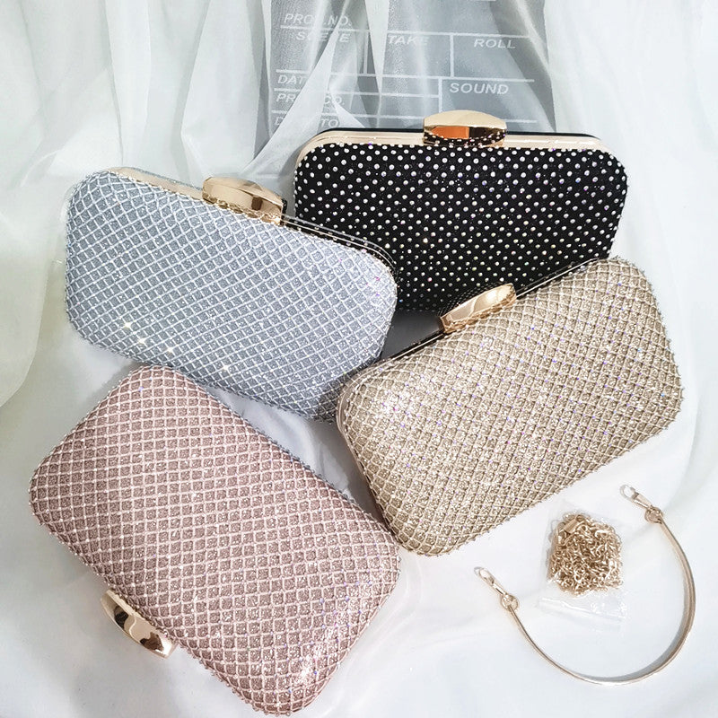 Women's Portable Dinner Leather Banquet Shiny Trendy Bags