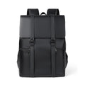 Men's Commuter Leather Waterproof Large Capacity Decompression Backpacks
