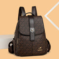 Women's Large Capacity Soft Leather Trendy Backpacks