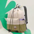 Lightweight backpack for women, large-capacity outdoor travel computer schoolbag, bundle drawstring sports mountaineering backpack for men