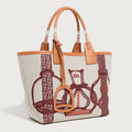 Women's Printed Fashion Canvas Textured Female Handmade Handbags