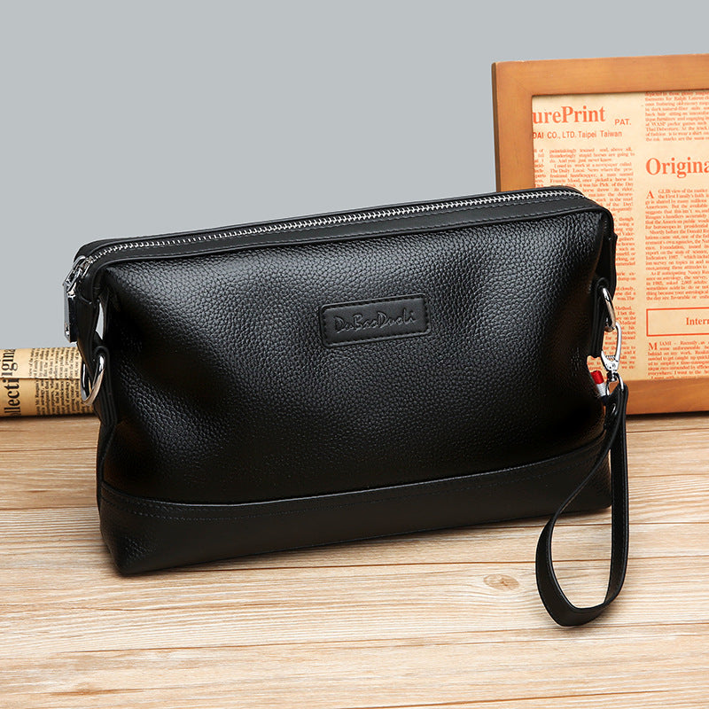 Men's Clutch Genuine Leather Hand Grab Soft Men's Handbags