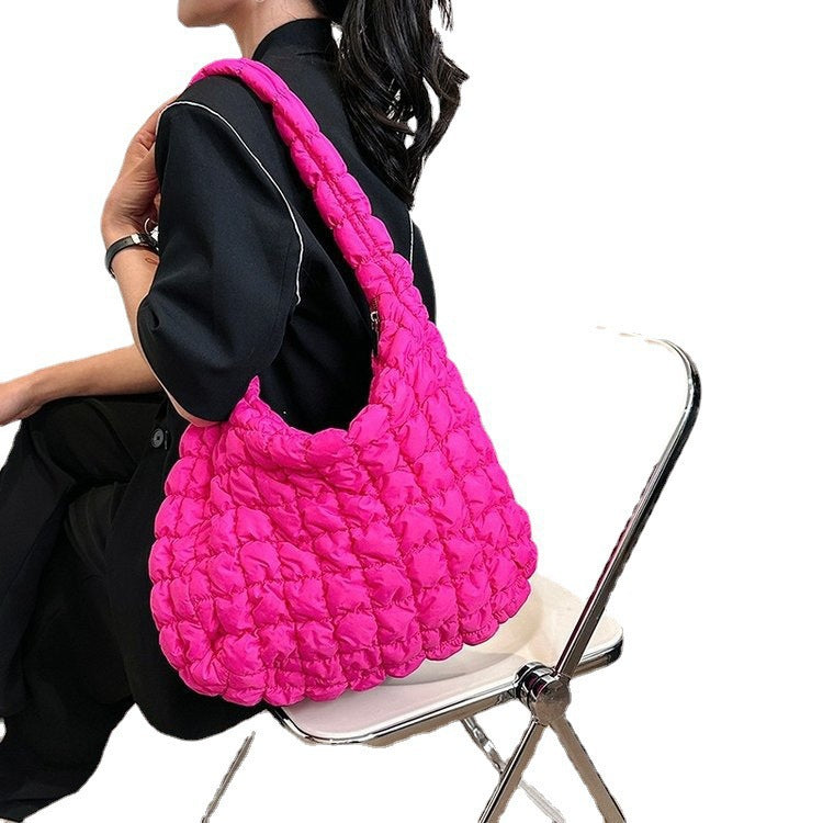 Women's Pleated Cloud Fashion Portable Dumpling Large Shoulder Bags