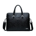 Men's Fashion Alligator Print Document Computer Gift Men's Handbags