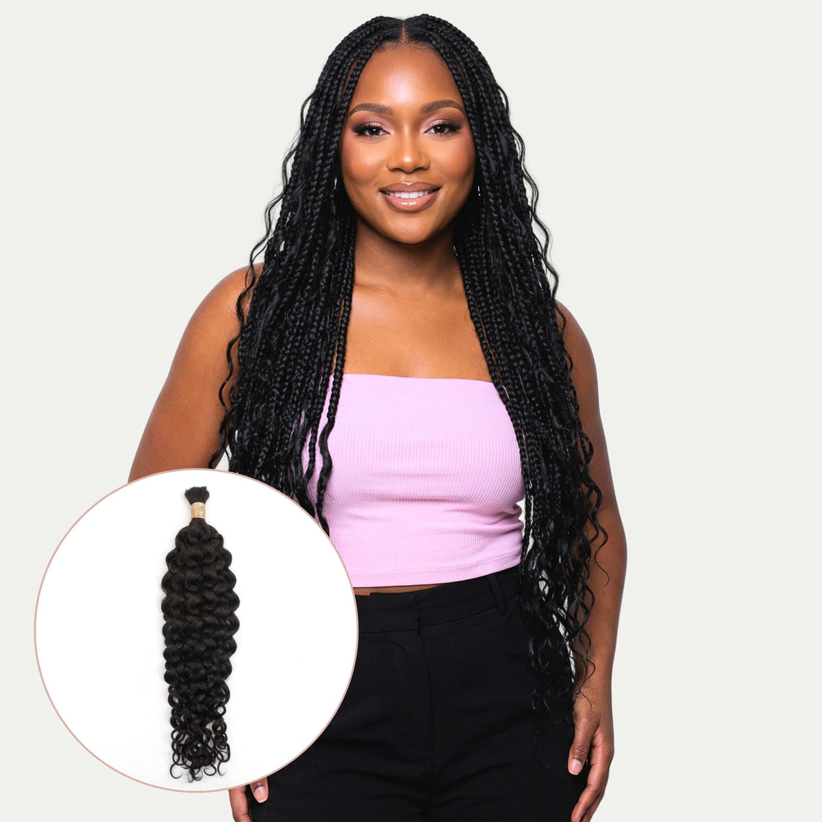 Ocean Wave Bulk 100% Human Braiding Hair