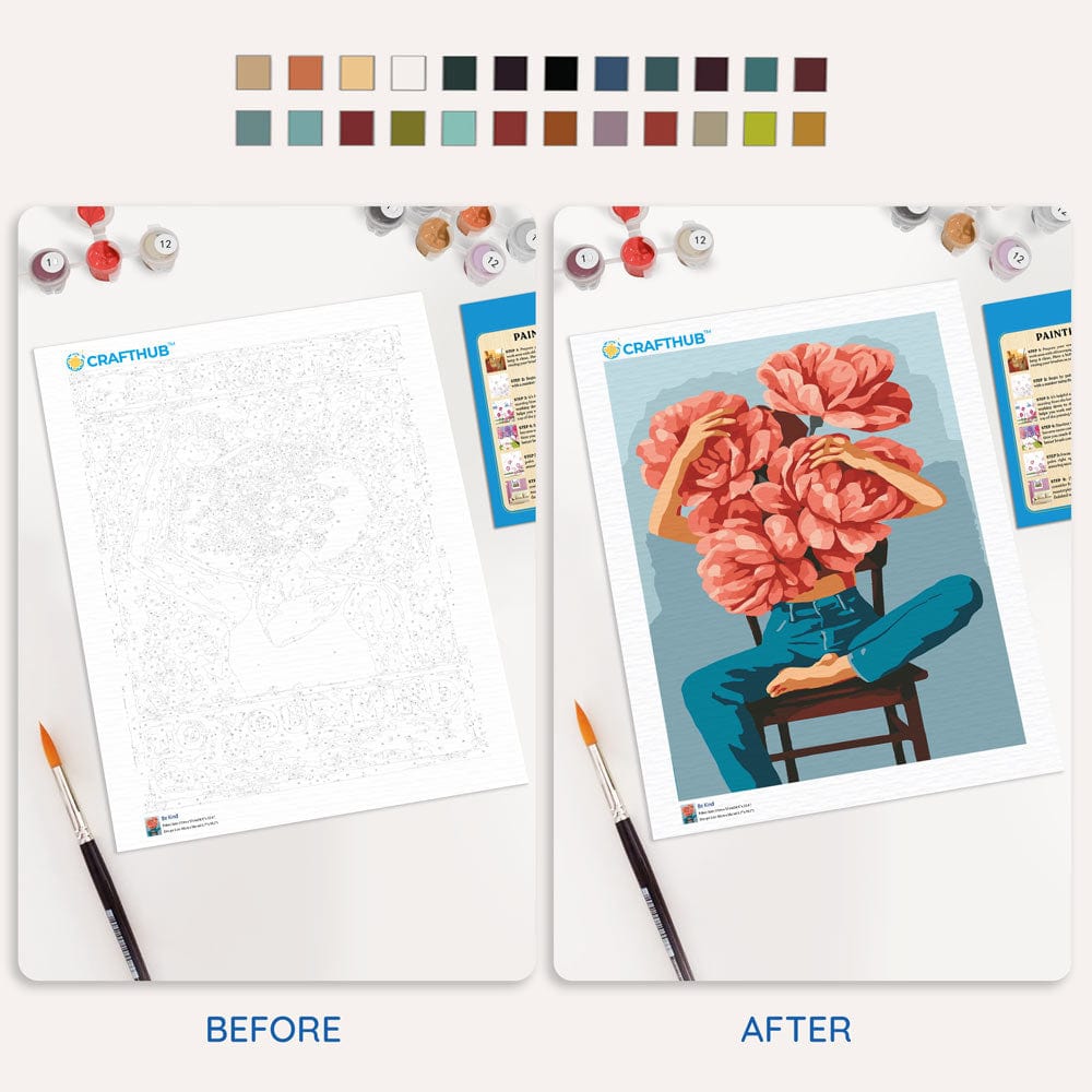 Blooming Thoughts - Paint By Numbers Kit