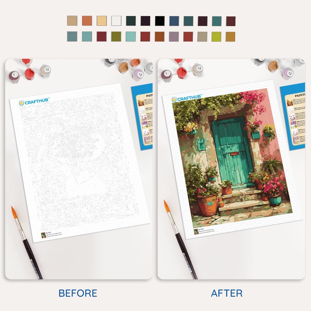 Green Door - Paint By Numbers Kit