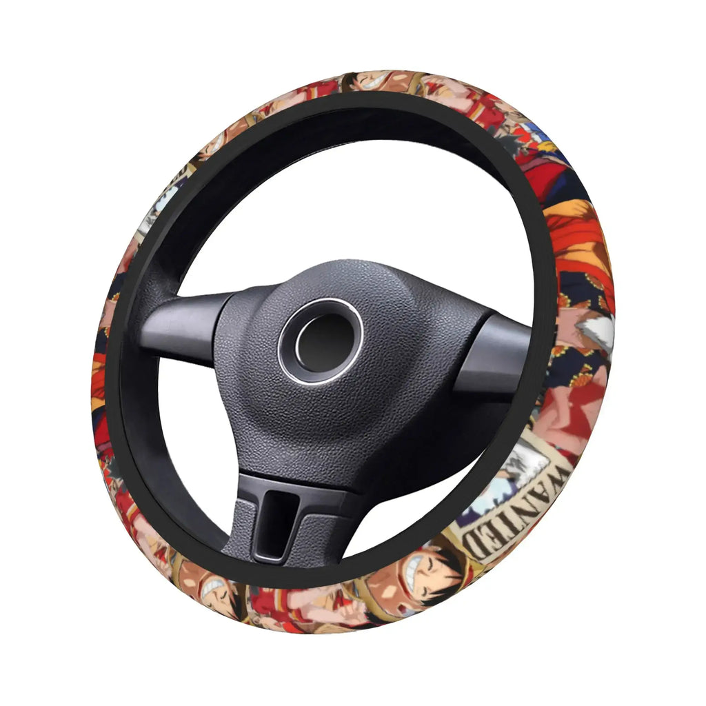 One Piece Luffy Anime Steering Wheel Cover | Car Accessory