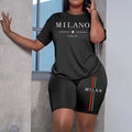 2026 Popular Women's T-shirt Shorts Tracksuit High Quality Summer Home Outdoor Casual Sport 2pcs Set Gym Fitness Outfits