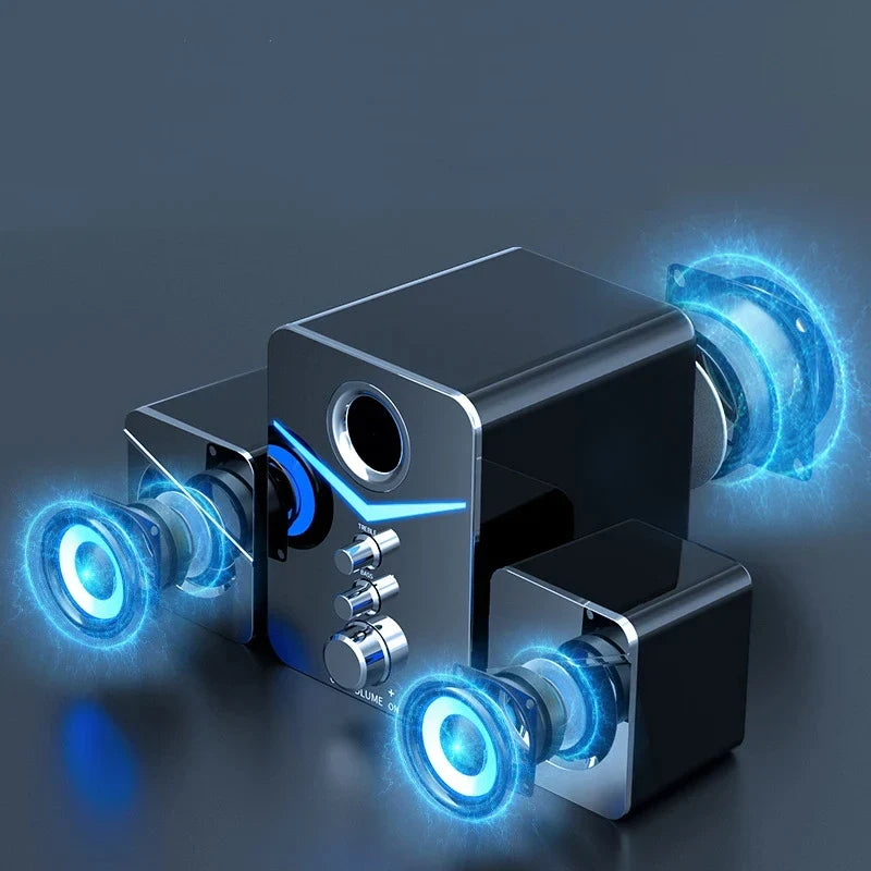 Bluetooth Speaker Home Theater Sound Bass System Mini Speakers Desktop Computer MP3 Player Audio for PC Phone Subwoofer Soundbar