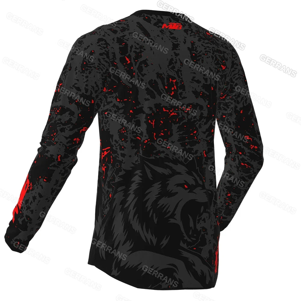 Mtb Downhill Jersey Mountain Bike T-Shirt Motorcycle Offroad DH Gerrans Mtb Jersey Motocross Shirt Sweatshirt Sportwear Clothing