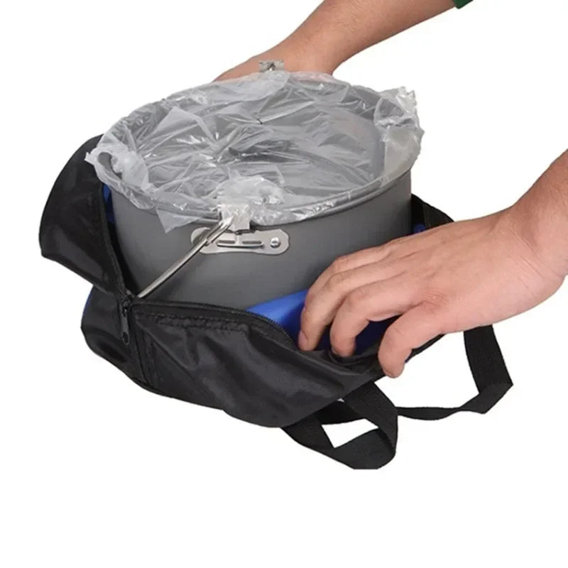 Lightweight and Portable Camping Cookware Set, Pot and Pan with Carrying Bag, Perfect for Outdoor Camping