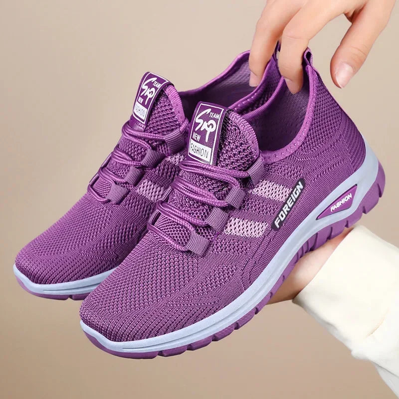 2025 Spring Fashion Women's Shoes High quality Anti slip and Wear resistant Sports Shoes Mesh Breathable Walking Shoes Designer