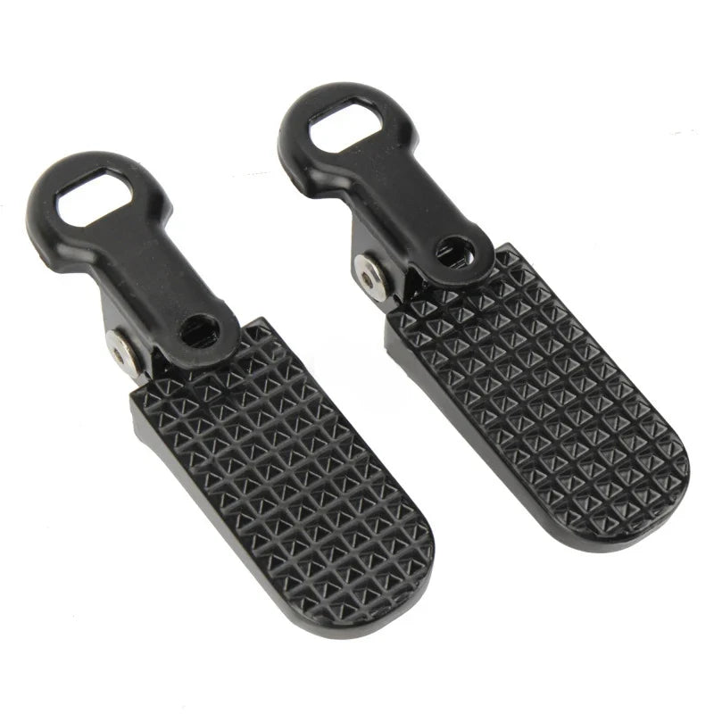 Bicycle Rear Pedal for Electric Bike Foldable Design Aluminum Alloy Material Anti Slip Pattern Wide Application