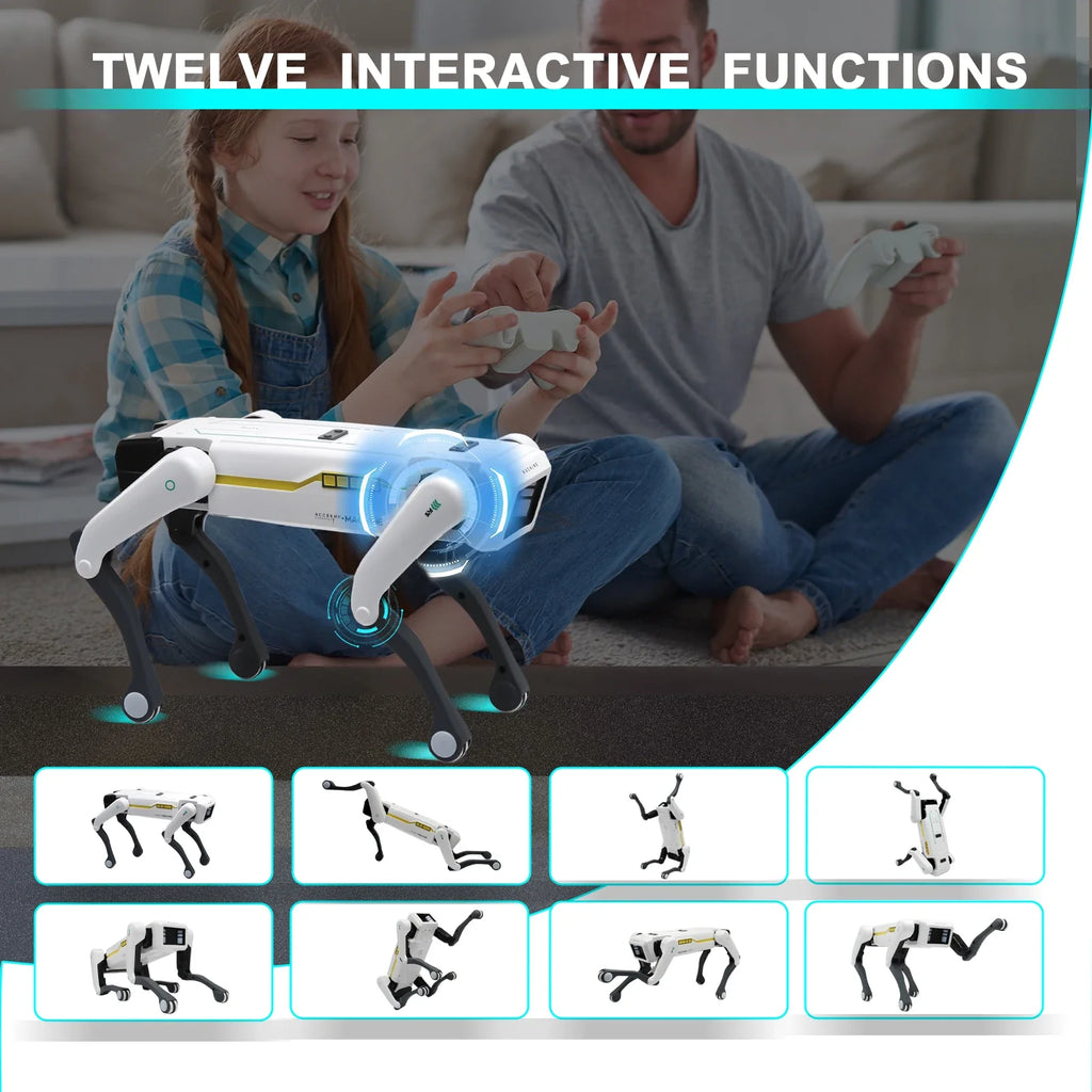 Intelligent AI RC Robot Dog Voice Dialogue APP Remote Control Programming Singing Dancing Machine Dog Kids Toys