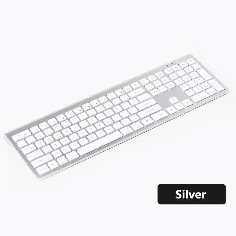 Bluetooth 5.0 & 2.4G Wireless Keyboard and Mouse Combo Multimedia Keyboard Mouse Set for iPad Macbook Android Laptop PC TV