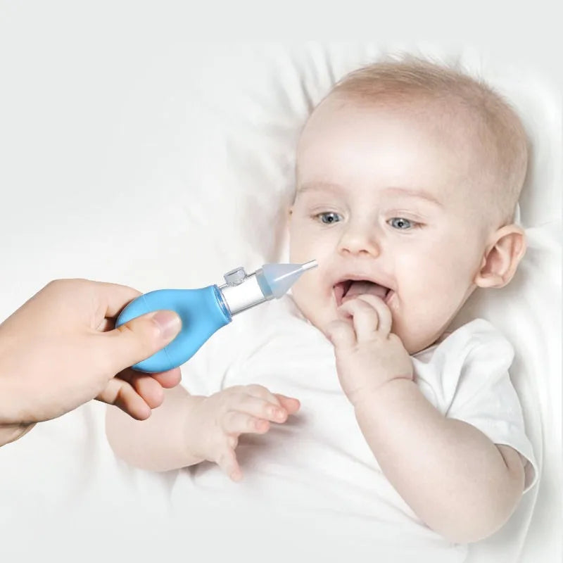 Silicone Nasal Aspirator for Baby Suction Pump Nose Cleaner Children Kids Soothing Nose Cleaning Device Nasal Cleaning Tools