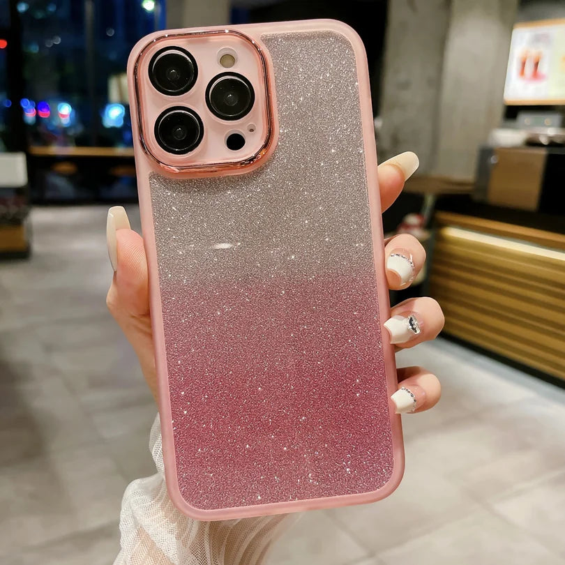 Glitter Plating Frames Phone Case For Xiaomi 11T 12 12T 13 13T Lite Pro 11i Series 5G 12X Civi2 Shockproof Soft TPU Clear Cover