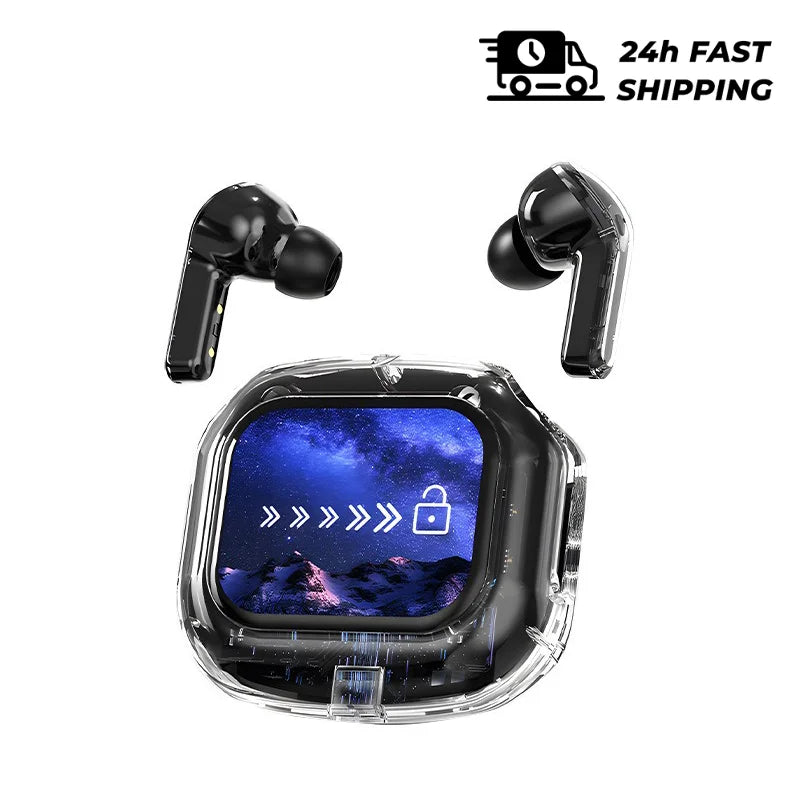 Wireless Bluetooth Headphones,144 Language Real Time Translation Earphones for Business,with Smart Touch Screen HiFi TWS Headset
