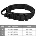 Tactical Police Dog Collar Military Adjustable Duarable Nylon German Shepard For Medium Large Walking Training Pet Accessories