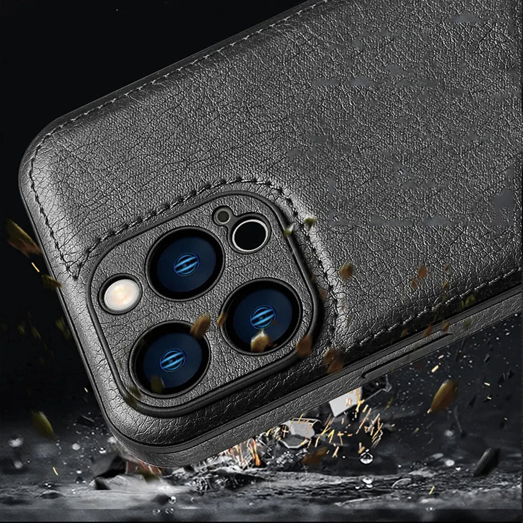 Soft Leather Case for iPhone 15 14 13 12 11 16 17 Pro Max Ultra Thin Lens Protection Cover