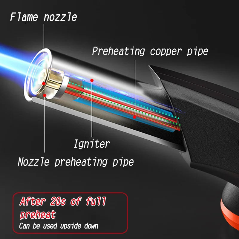 Outdoor camping portable fire gun, carbon gun, welding gun, household cartridge spray gun, baking tools, kitchen supplies