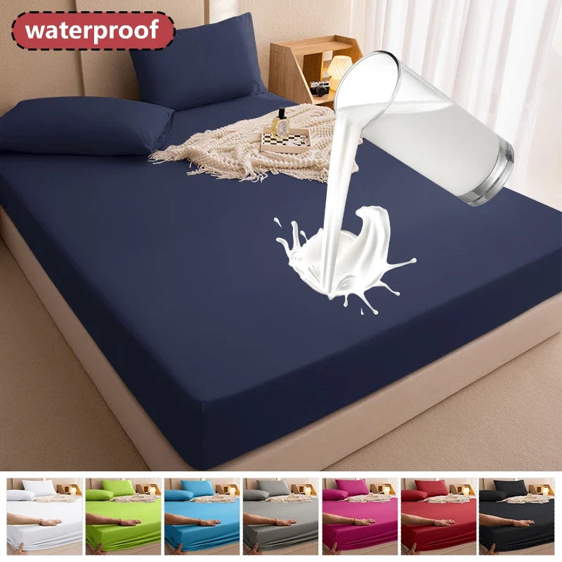 100% Waterproof Mattress Covers Protector Adjustable Bed Fitted Sheets